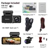 [M2] Vue avant 4K, vue arrière 1080P, WIFI, GPS