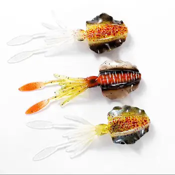 New Luminous Trolling Soft Squid Lure, Silicone Octopus Skirt Soft Bait – Soft Lure – view 4