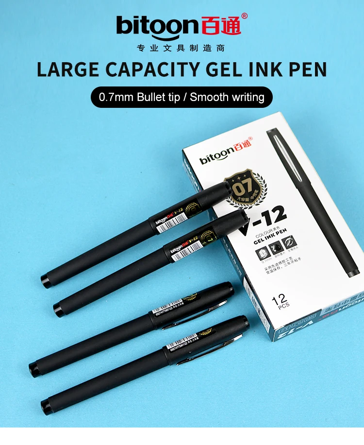 New Design 3 Colors Gel Ink Pens Creative Stationery Non Erasable Gel
