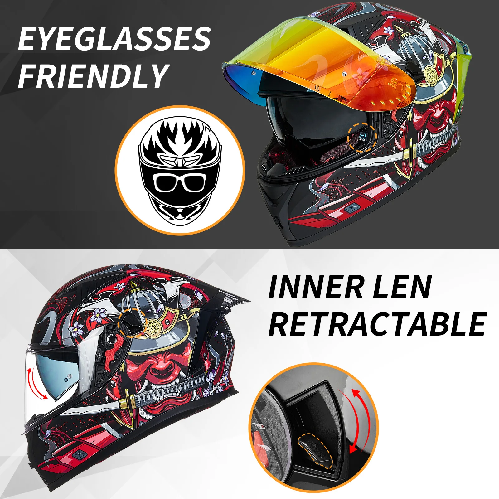 オートバイ用ヘルメットILM-Z501フルフェイスメーカー卸売