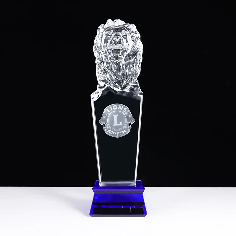 Factory wholesale custom crystal model statues carved k9 crystals special design horse glass trophy manufacture