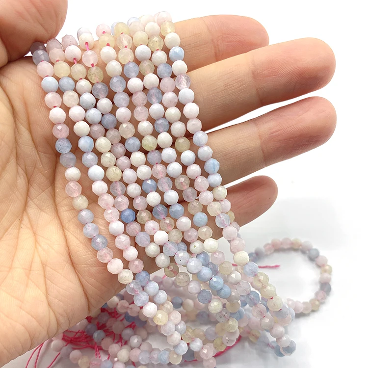 Wholesale Price Natural Gemstone Loose Bead Faceted Beads 3mm Natural  Quartz Stone Beads for Jewelry Making