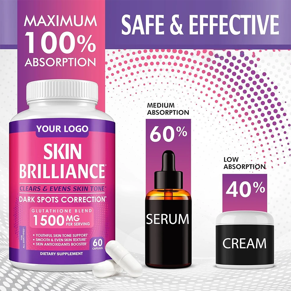 glutathione skin whitening pills price Advanced L-glutathine Antioxidant Beauty Products Capsules With Collagen For Healthy Skin Light Skin Tone Adults sub:eye-care