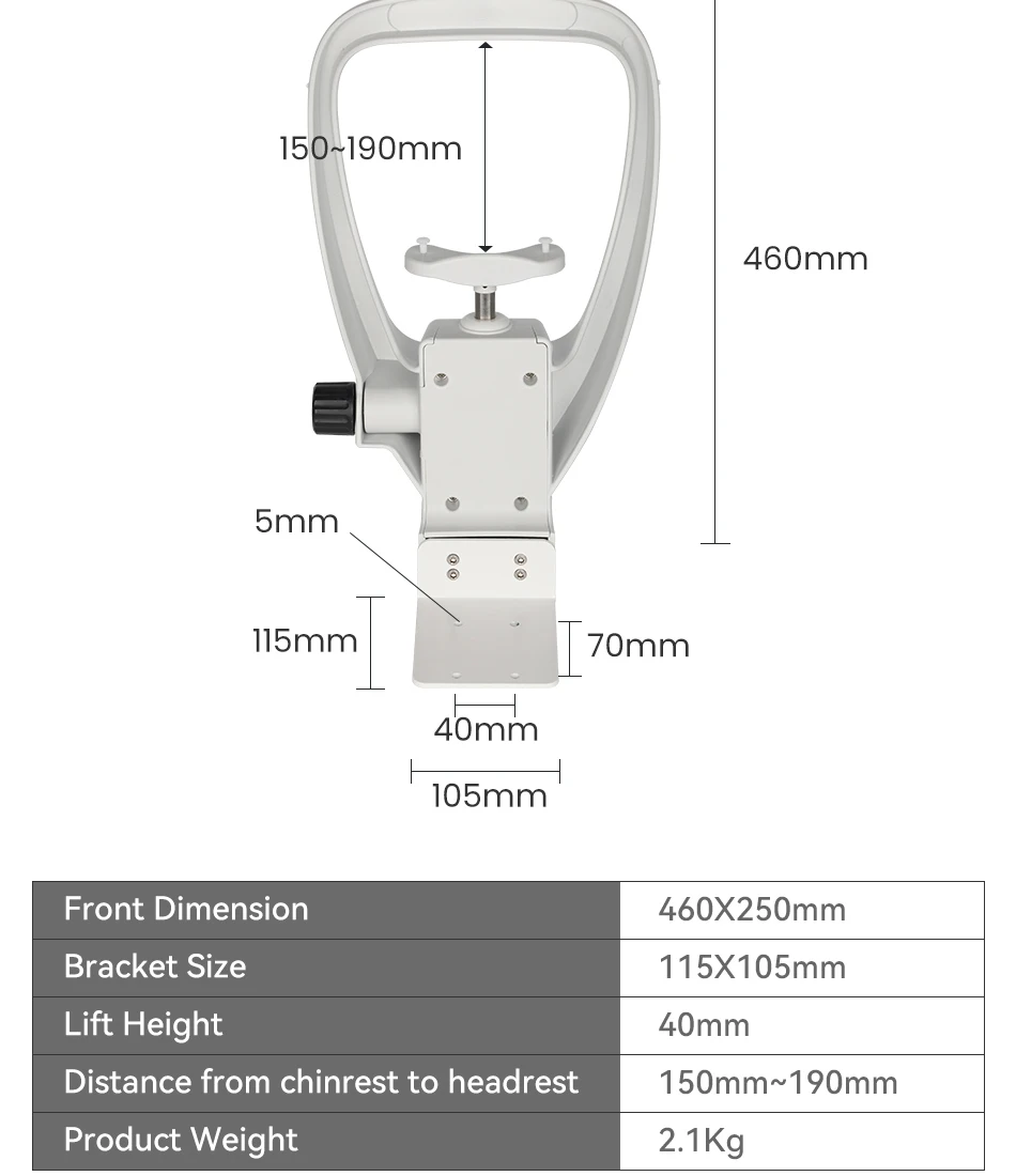 Equipment  Higher Quality Ophthalmic Chin Rest Bracket Optical Use for Auto Refractometer