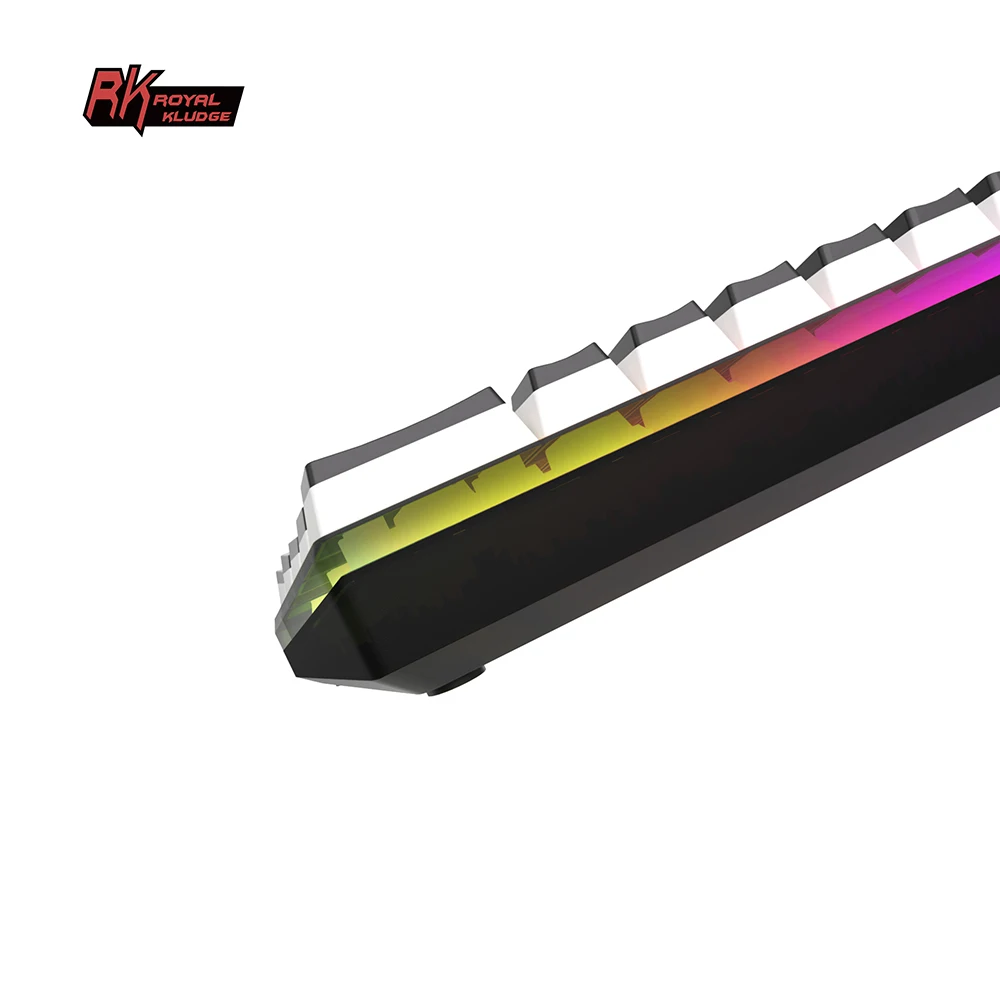 Wholesale 61 Keys Rgb Mechanical Keyboard With Black Pudding Keycap And Transparent Cover Gaming