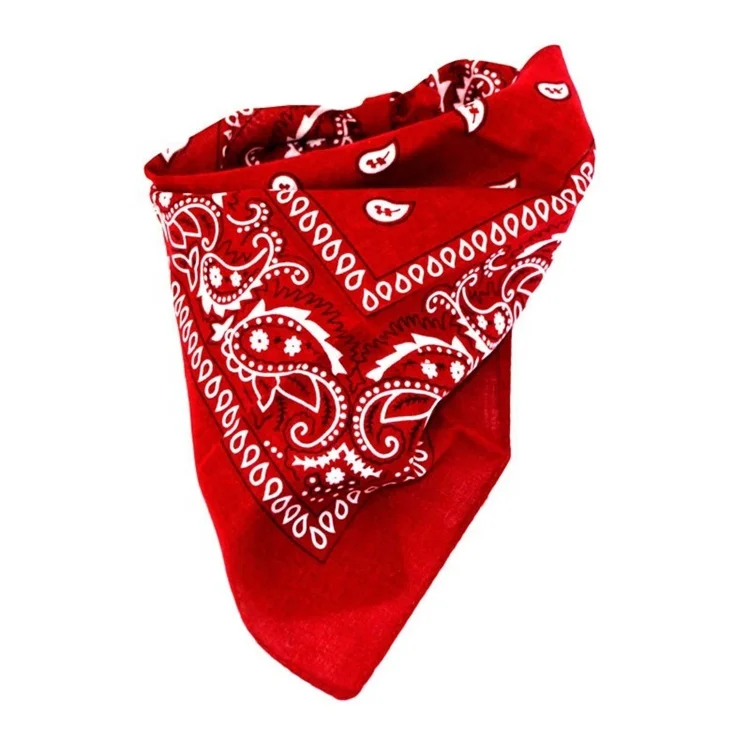 Betz Set Di 3 Bandane In Cotone Con Motivo Paisley, 55x55 Cm, Rosso, Fazzoletto Da Collo E Testa, Lavabili In Lavatrice - 2