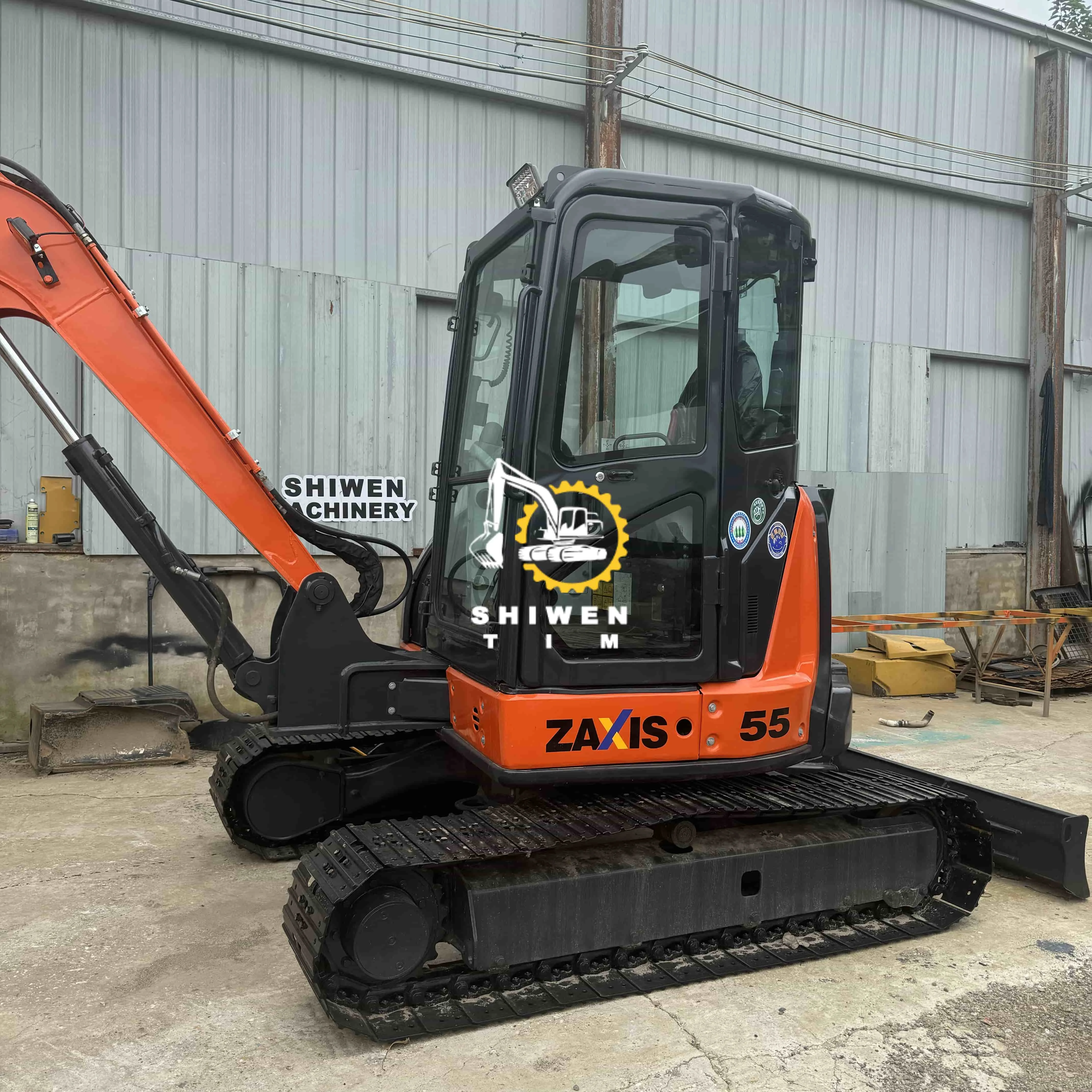 Orijinal Hitachi ZX55 Kullanılmış Mini Ekskavatör 5.5 Ton İkinci