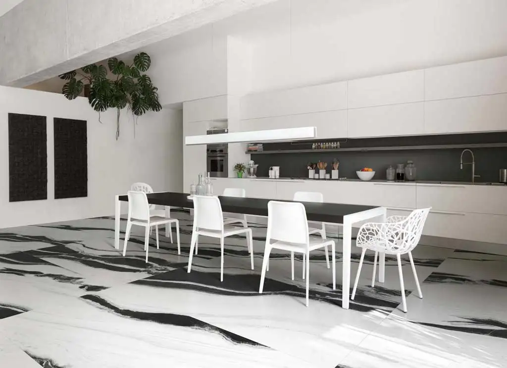 product factory direct white panda bianco lasa macchia vecchia polished dalmata marble stone black slab marble panda floor tiles-2