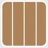 H013 medium brown+ white