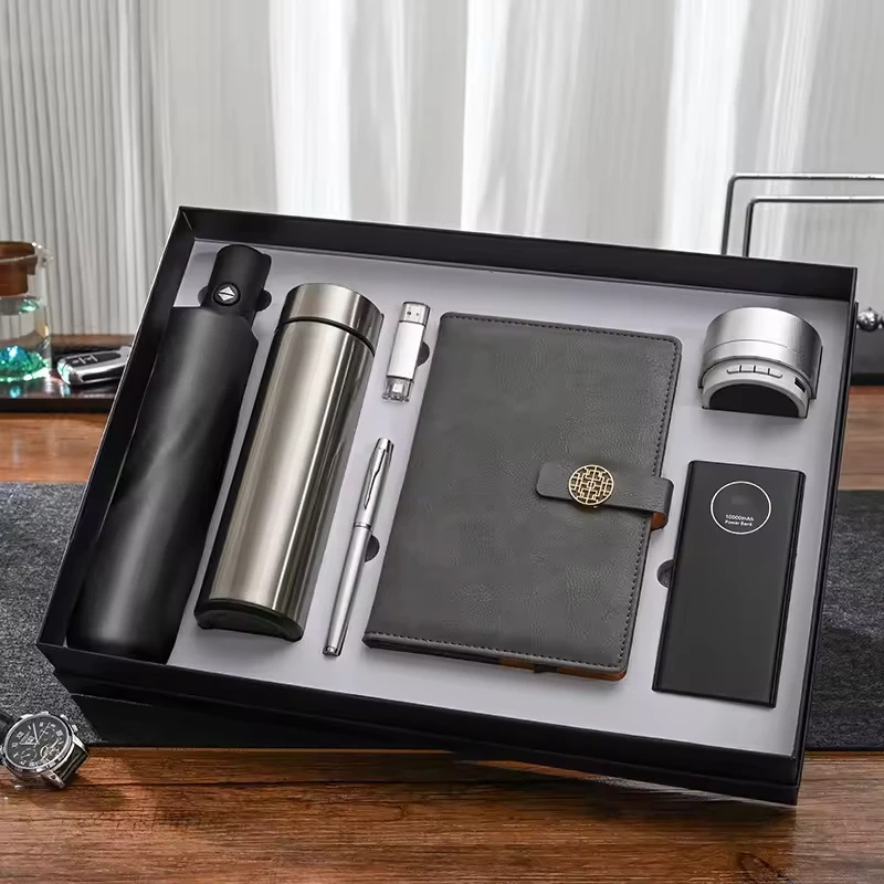 2025 Highly Demanded 7-in-1 Corporate Gift Set New Ideas for Business Christmas & Graduation Souvenirs Merchandising Gift Set