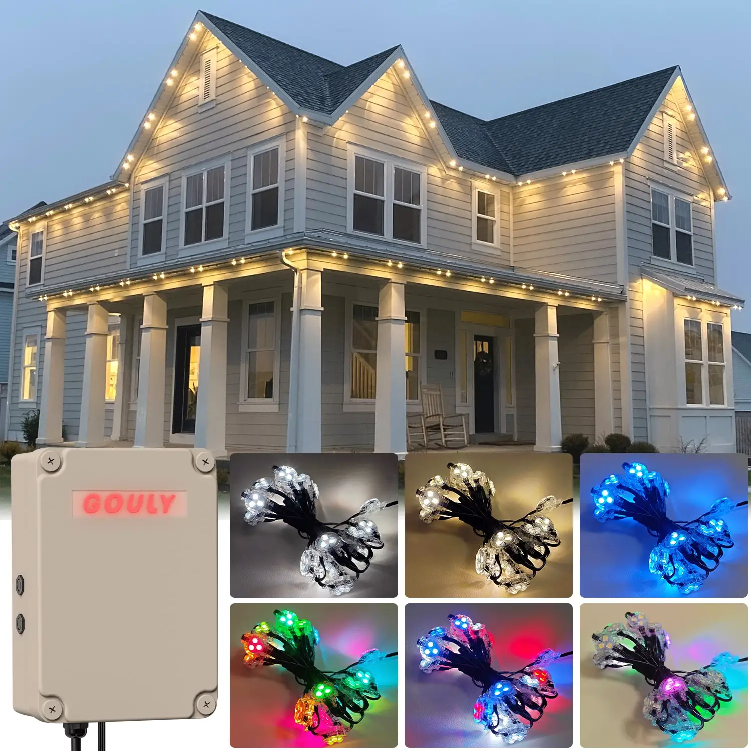 Ws2811 Led Pixel Point Light 6 Single Frame 12v Rgb 5054 Outdoor Display 3per 1 with Lens 12v Rgb Led Module Lights