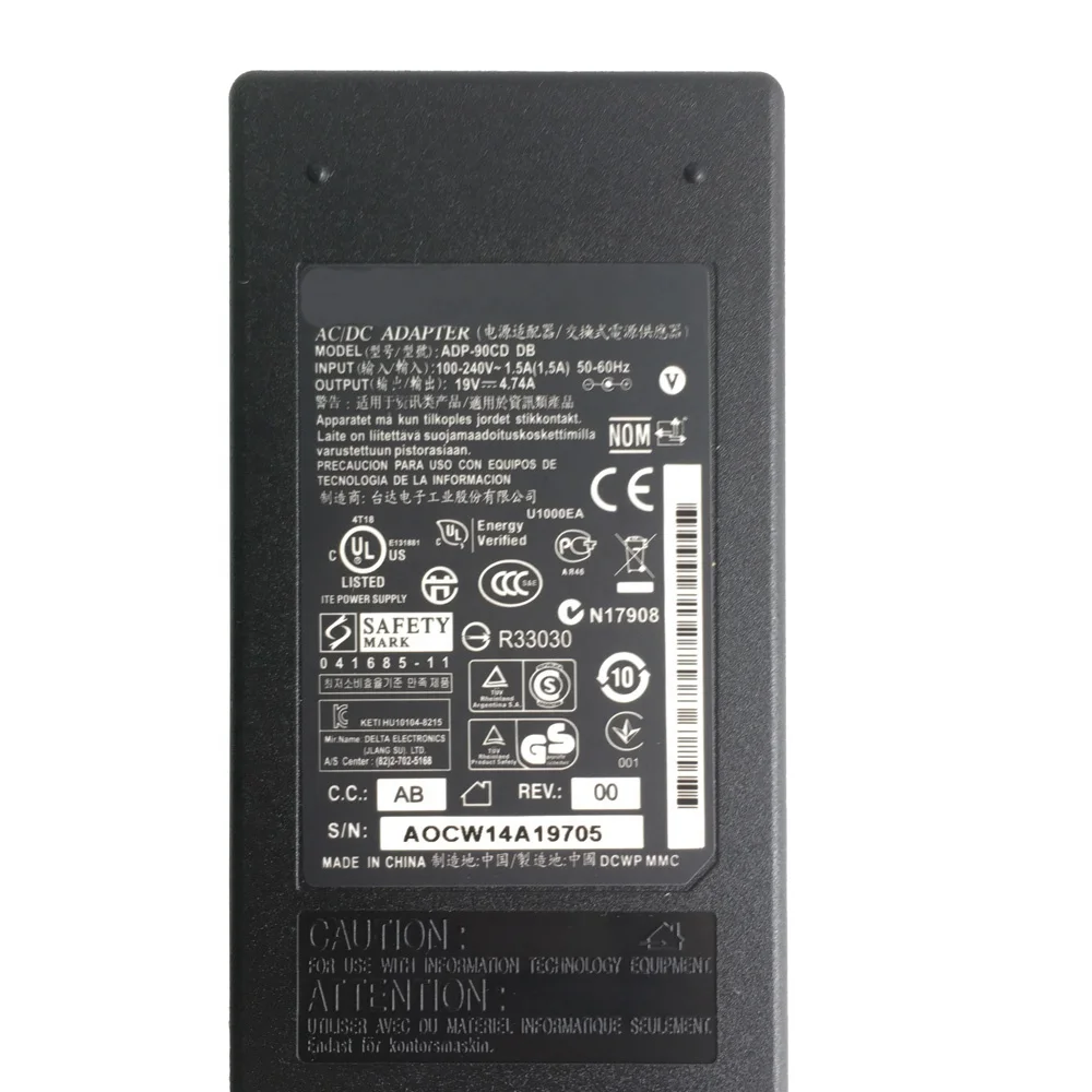 Chargeur ASUS ADP-90CD DB - 100-240V 1.5A 50-60Hz - 19V 4.74A