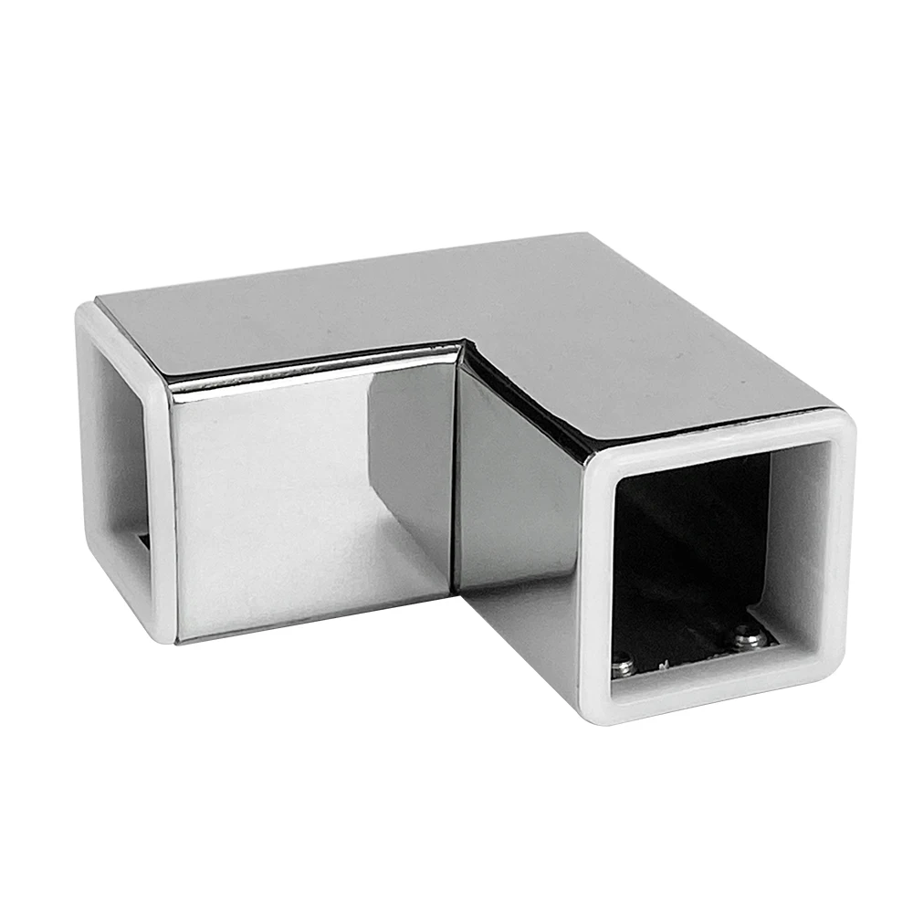 Stainless Steel Shower Glass Partition Connectors Glass Shelf