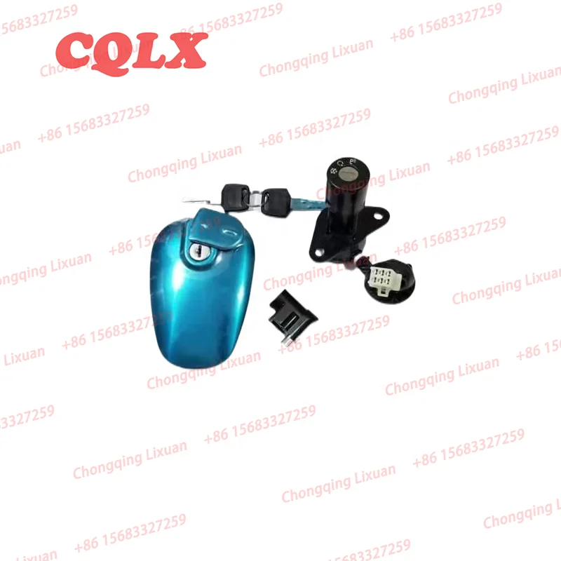 Ignition Switch Fuel Gas Cap Seat Lock Key Set for Yamaha YBR125 YBR 125 2002 to 2014