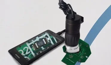 USB Digital Microscope 40X 240X Magnification 8 LEDs With Stand Portable Handheld Inspection Magnifier