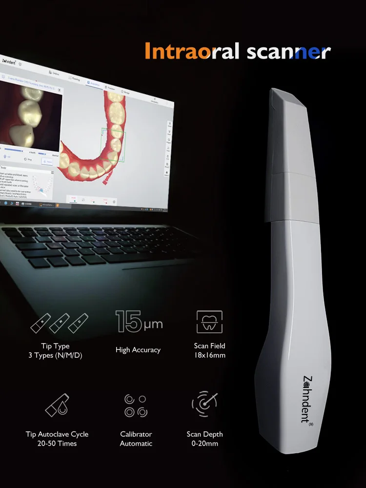 Zahndent Max Scanning Speed >80mm/s Dental Equipment Shining 3d