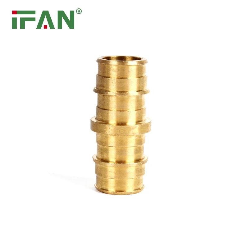 Ifan Hot Selling Pex Crimp Fittings 1 2 Pex Pipe Copper Connector Plumbing Lead Free Brass Pex