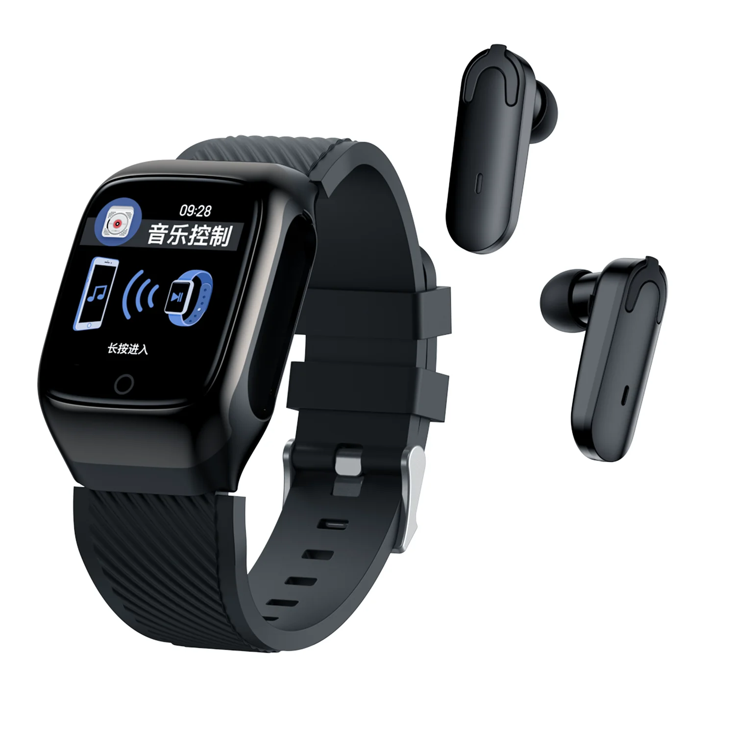 2 in 1 smart watch with tws earbuds