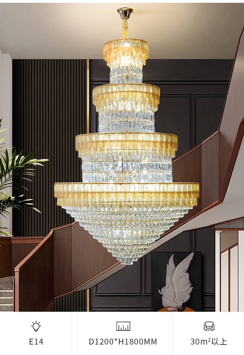 Image showcasing Modern Indoor Lighting - Luxury Penthouse Chandelier