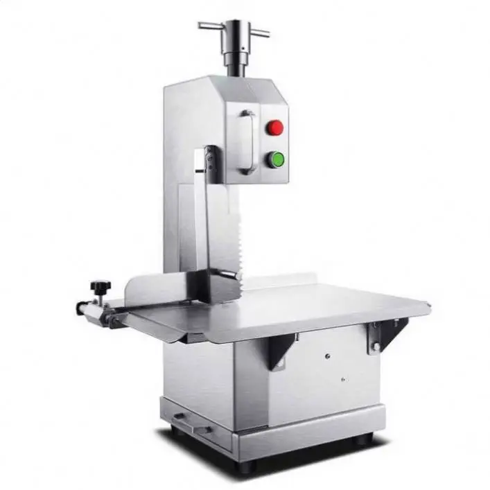 TEBAK Commercial Meat Bone Slaw Cutting Automatic Meat and Bone Saw 220V Fish and Meat Processing Frozen Bone Cutting Machine