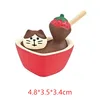 Sauce au chocolat et aux fraises