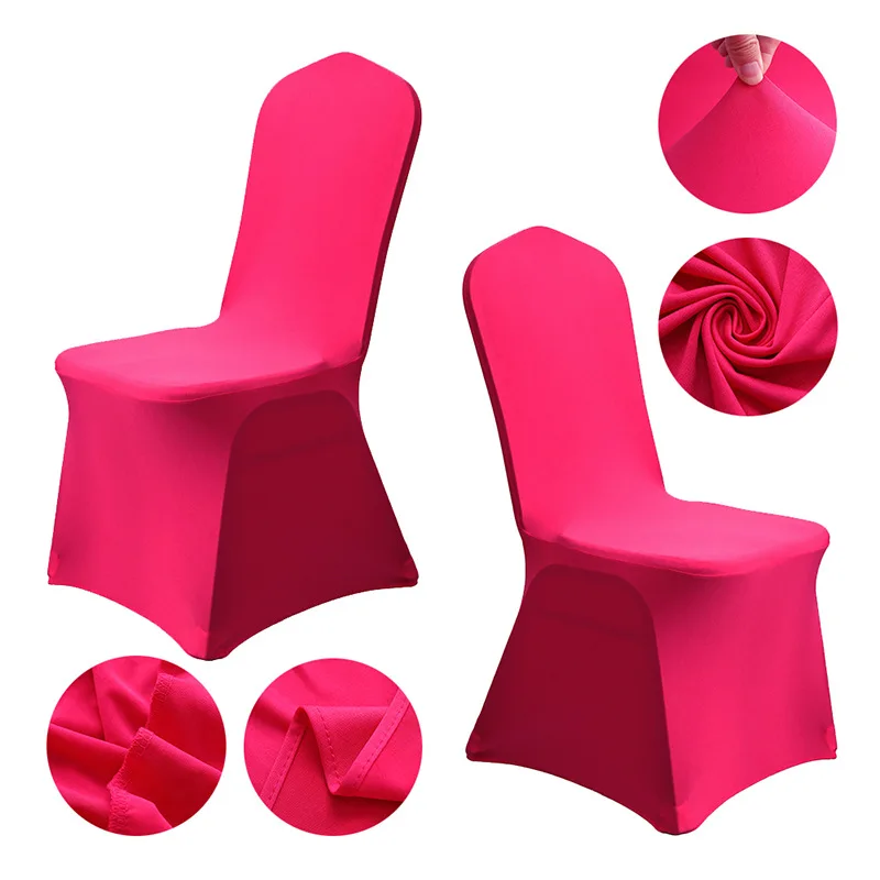 WedDecor 40 Fundas Protectoras Para Sillas Elásticas: Color Borgoña, Ajuste Antideslizante Para Bodas, Restaurantes Y Eventos
