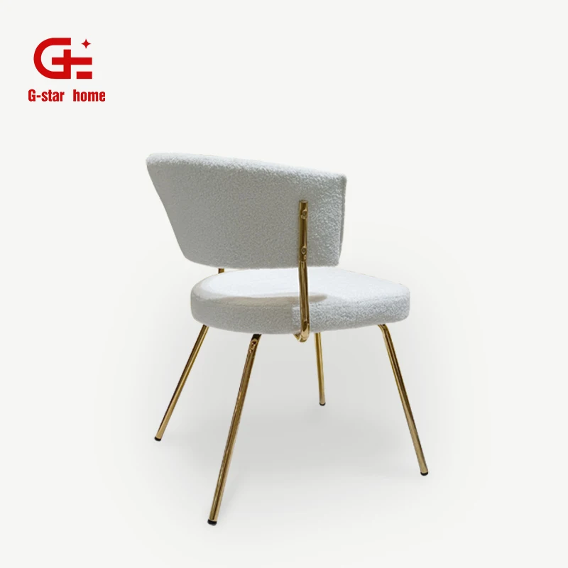 Оптовая продажа с фабрики роскошный стул Boucle Dinning современная мебель Sherpa для