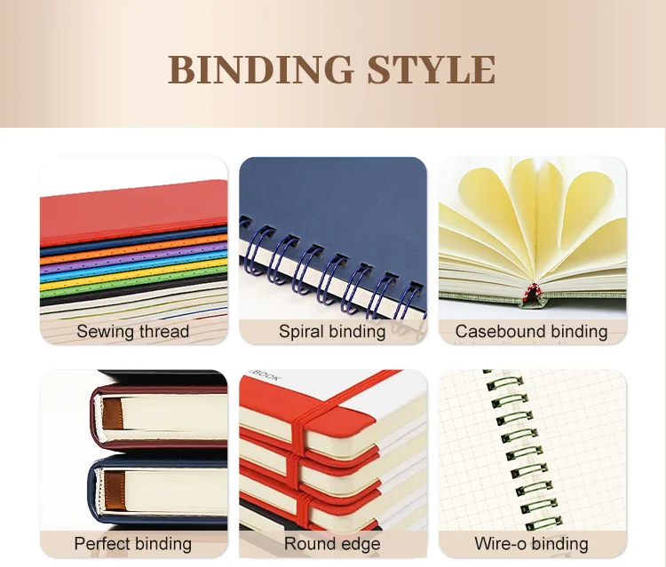 Wholesale hard cover a5 notebooks hardcover binding custom spiral notebook