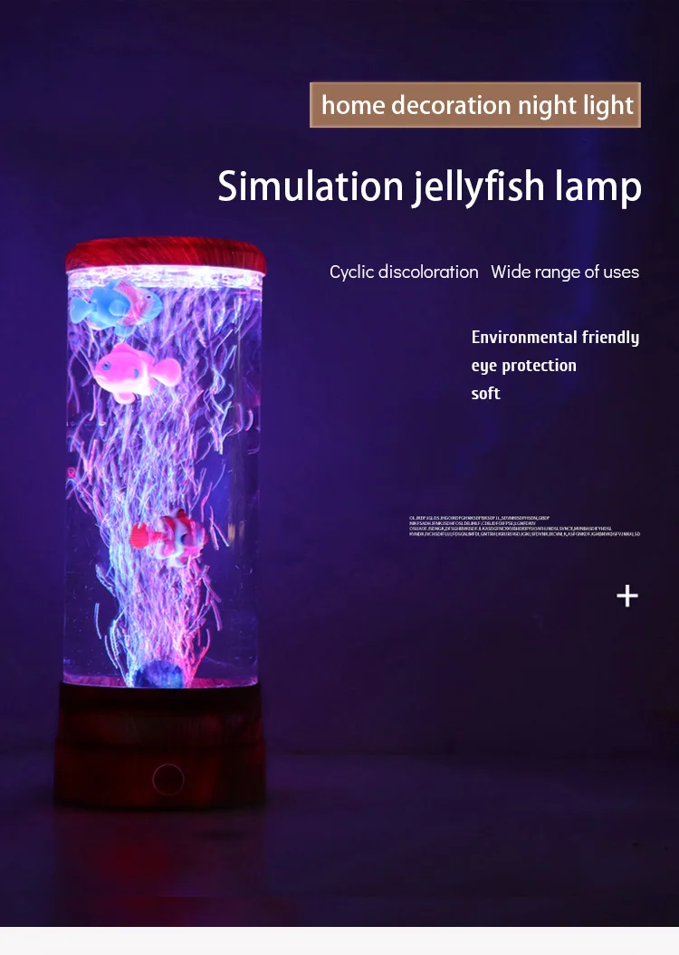 Wholesale Home Decoration Magic Gift Jellyfish Lamp Aquarium Color
