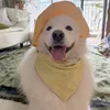 Yellow plaid triangle scarf