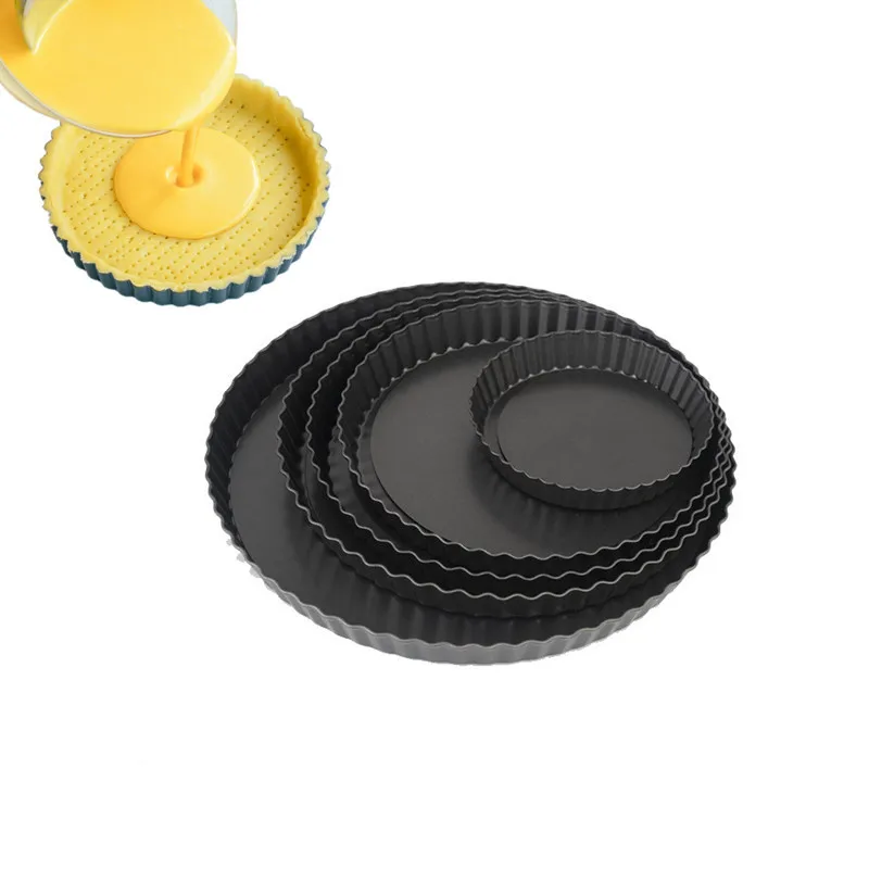 Wholesale Kitchen Fluted Tart Quiche Pan With Removable Bottom 4 6 8 9