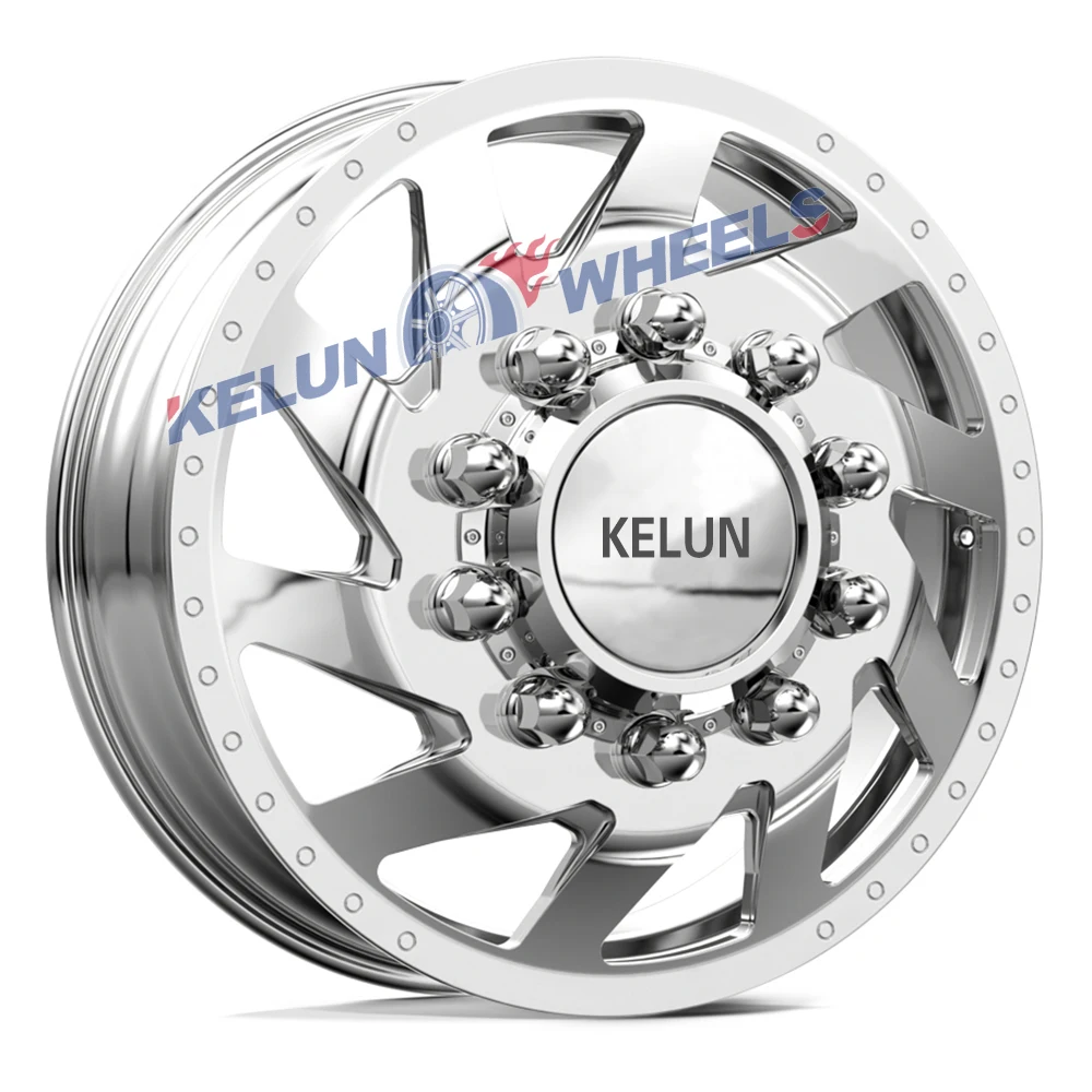 28*8.25デューリーホイールET 144-168鍛造アルミ合金ホイール