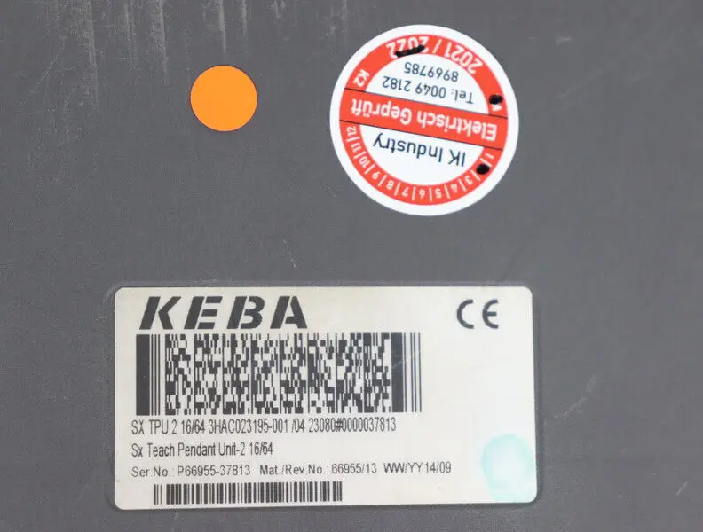KEBA Sx Teach Pendant Unit-2 16/64 SX TPU 2 3HAC023195-001/04 -3HAC023195-001/04 One Year Warranty