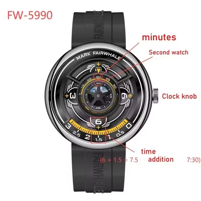 Mark Fairwhale FW-5990 Luxury Men's Quartz Watch