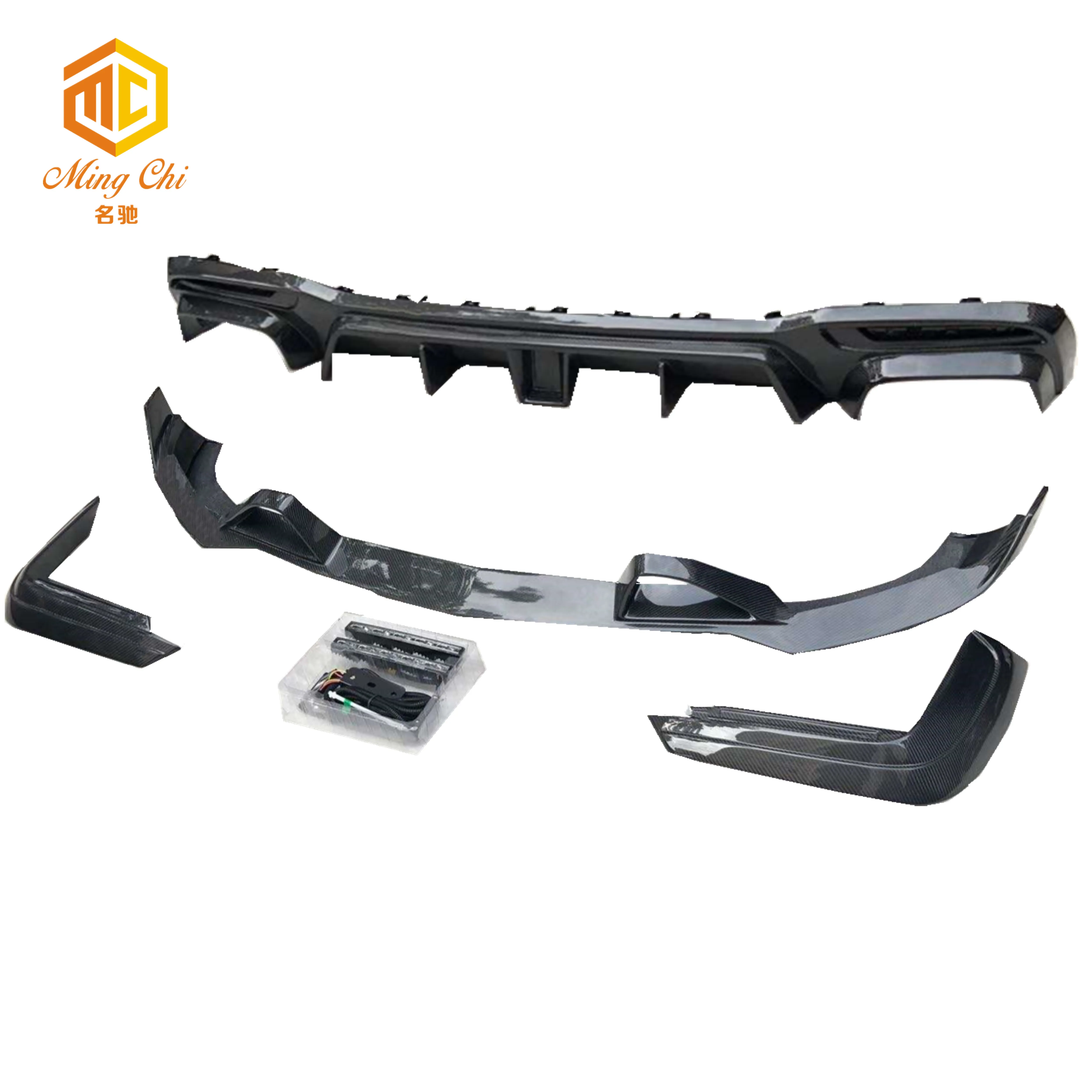 BS Style Carbon Fiber Body Kit Is Suitable for Mercedes Benz GLS63 AMG X166 Bumper Carbon Fiber Front Lip Rear Diffuser Vent