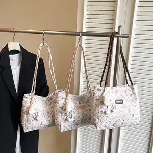 2026 New Large Capacity Women's Shoulder Bags with Pendant Ladies Totes Bags Handbags