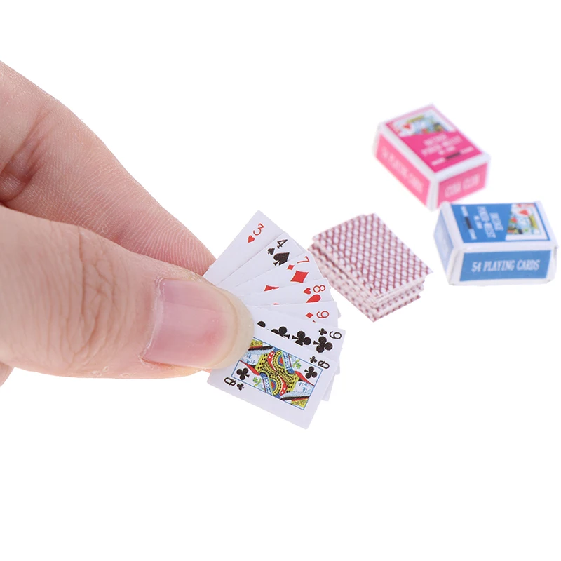 Beter Licht Beoordeling Cute Miniature Games Poker Mini Size Tarto Playing Cards Miniature For  Dolls Accessory Home Decoration - Buy Games Logo A3 Made In China Set With, Mini Packaging Paper Box Playing Poker Size Cards