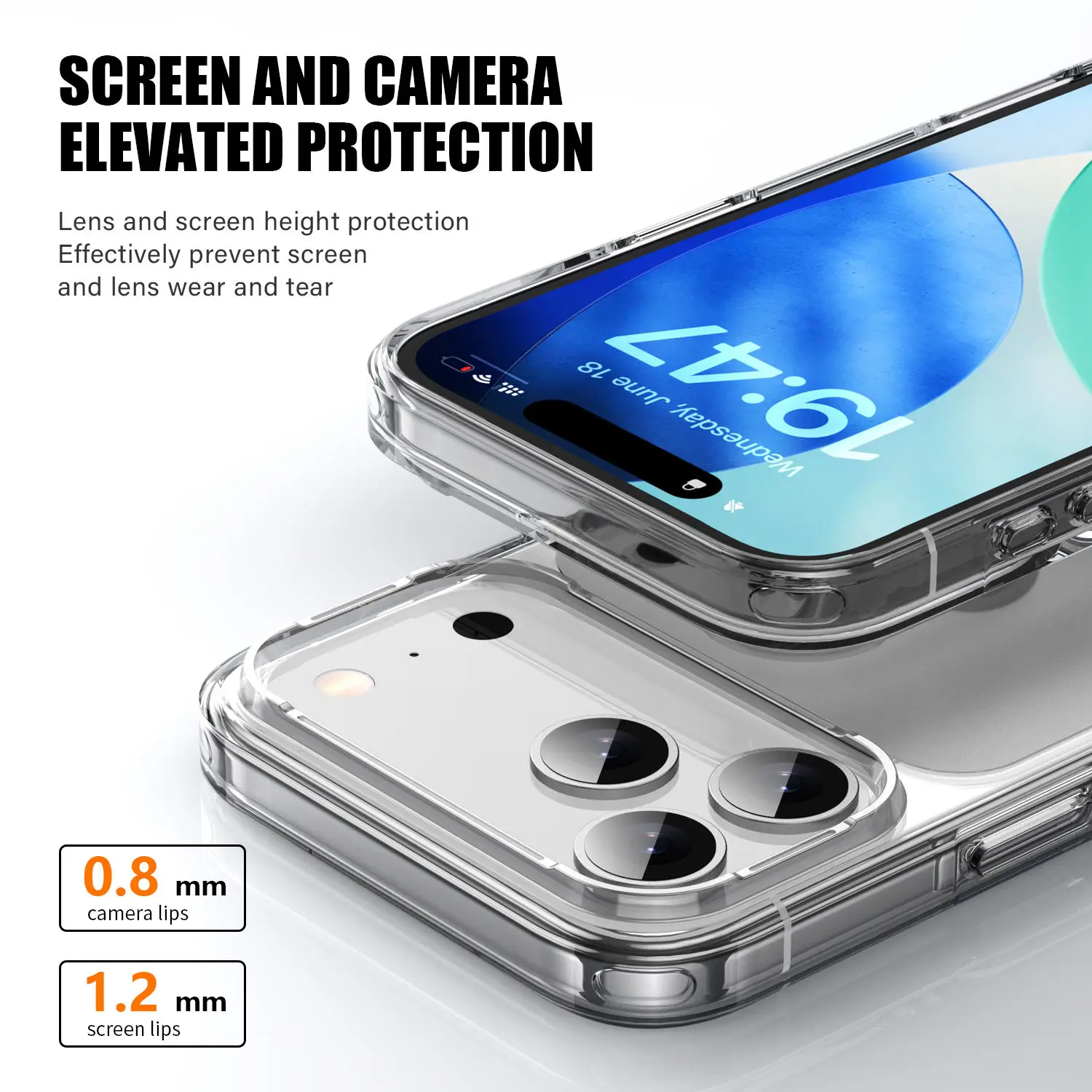 product transparent tpupc frame premium shockproof  anti scratch sports for iphone 17 pro max 17 air inspired phone bumper cover-4