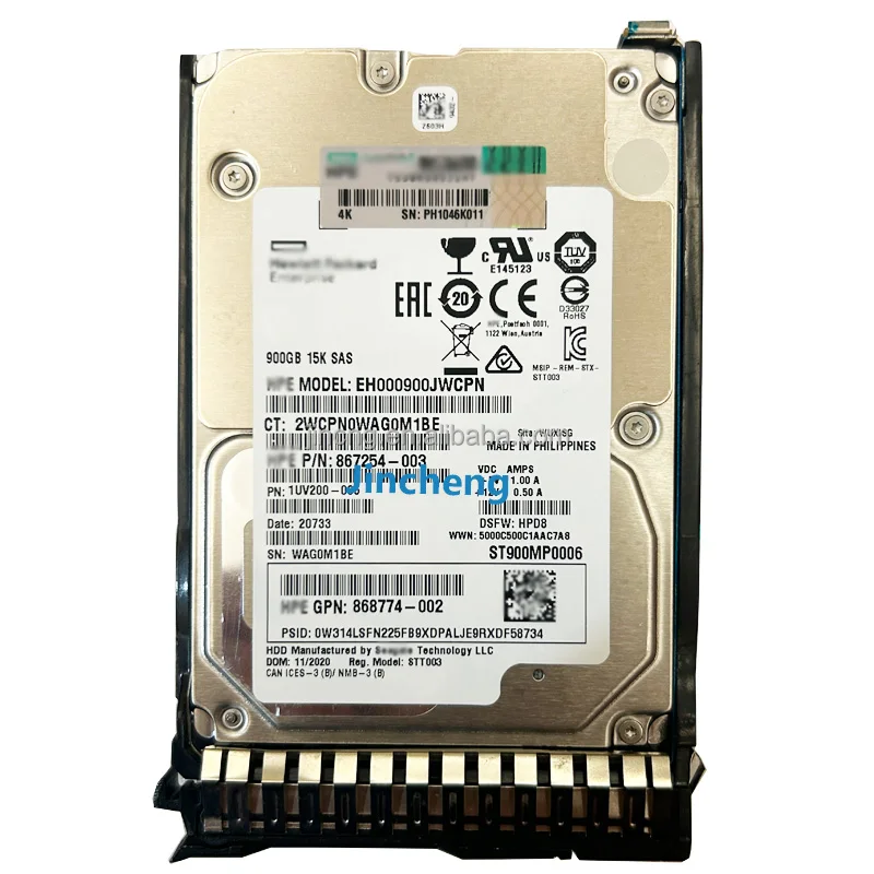 870795-001 868774-002 870759-B21 900GB SAS 12G 15K Hard Drive