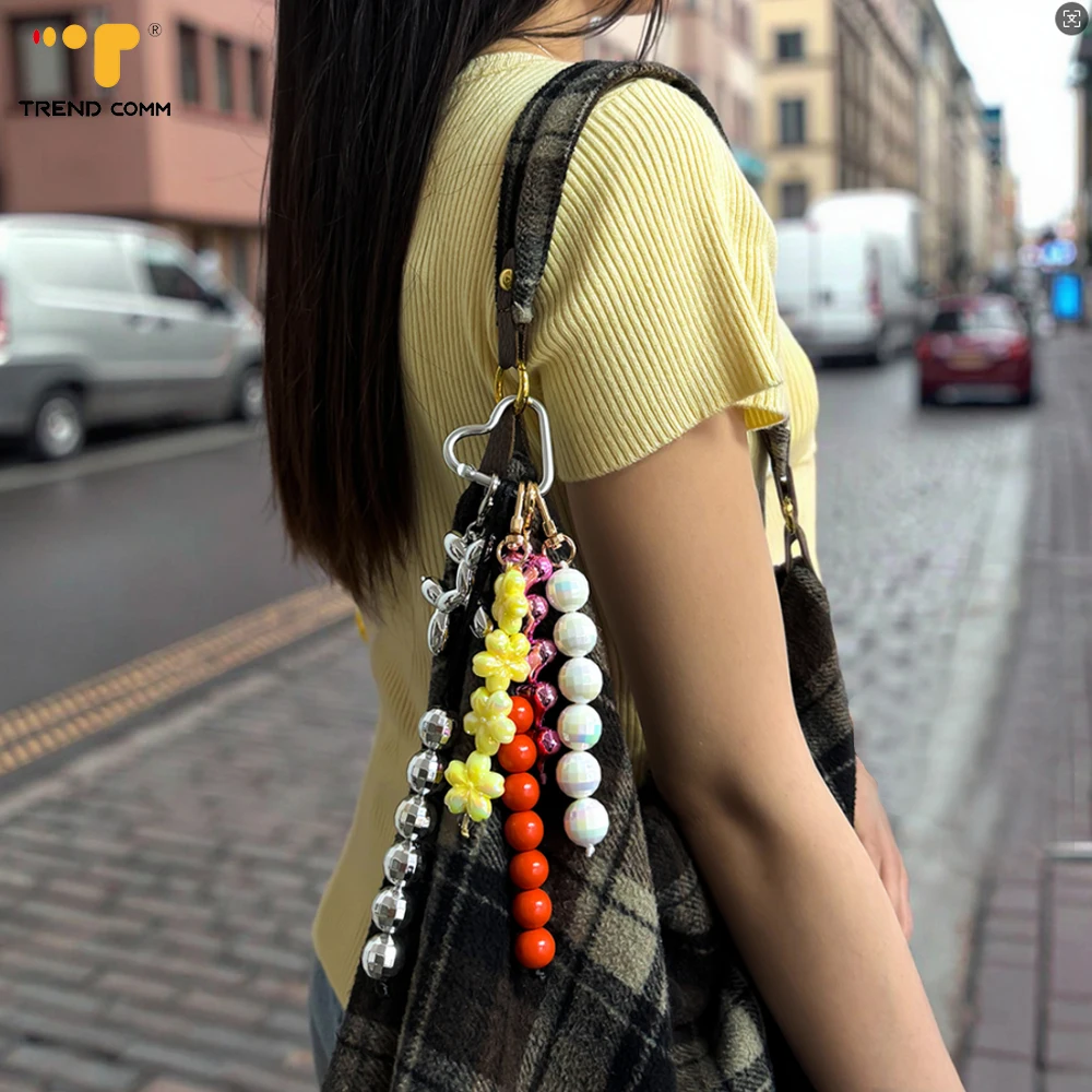 Cute Star Heart Keychain Pendants Women's DIY Bag Charms