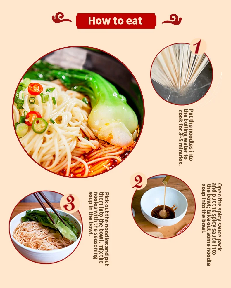 Oem Factory Best Selling Instant Noodle Soup Bowl Ramen Noodle Soup