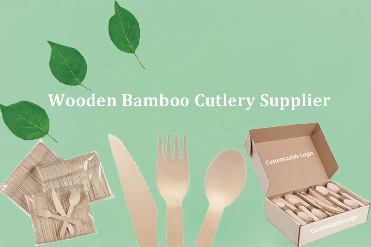 Custom Logo Available Disposable Wooden Knife Fork And Spoon Chopsticks