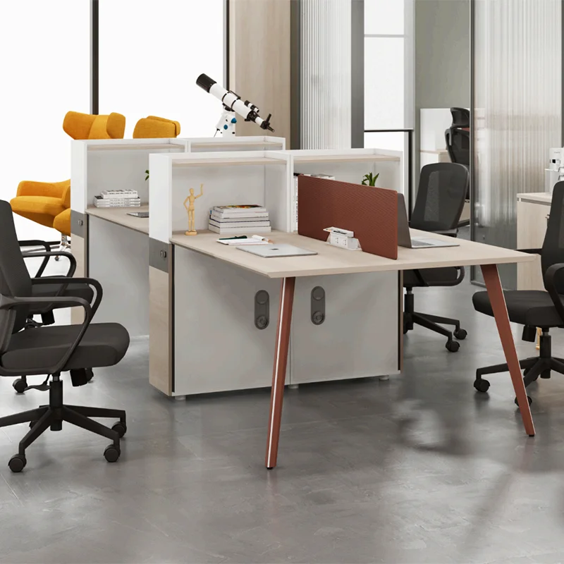 Customization Modern 4 People Staff Workstation