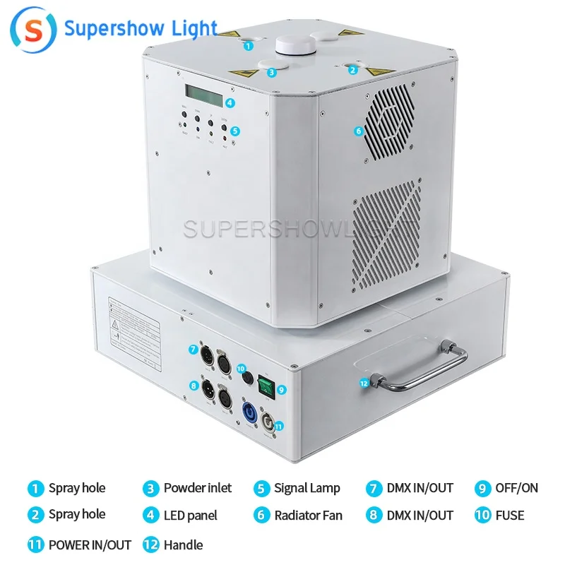1300w Cold Spark Fountain Rotating Cold Fire Machine Spin Spark Machine for Wedding Spark Effect Rotatable Cold Sparkler Machine