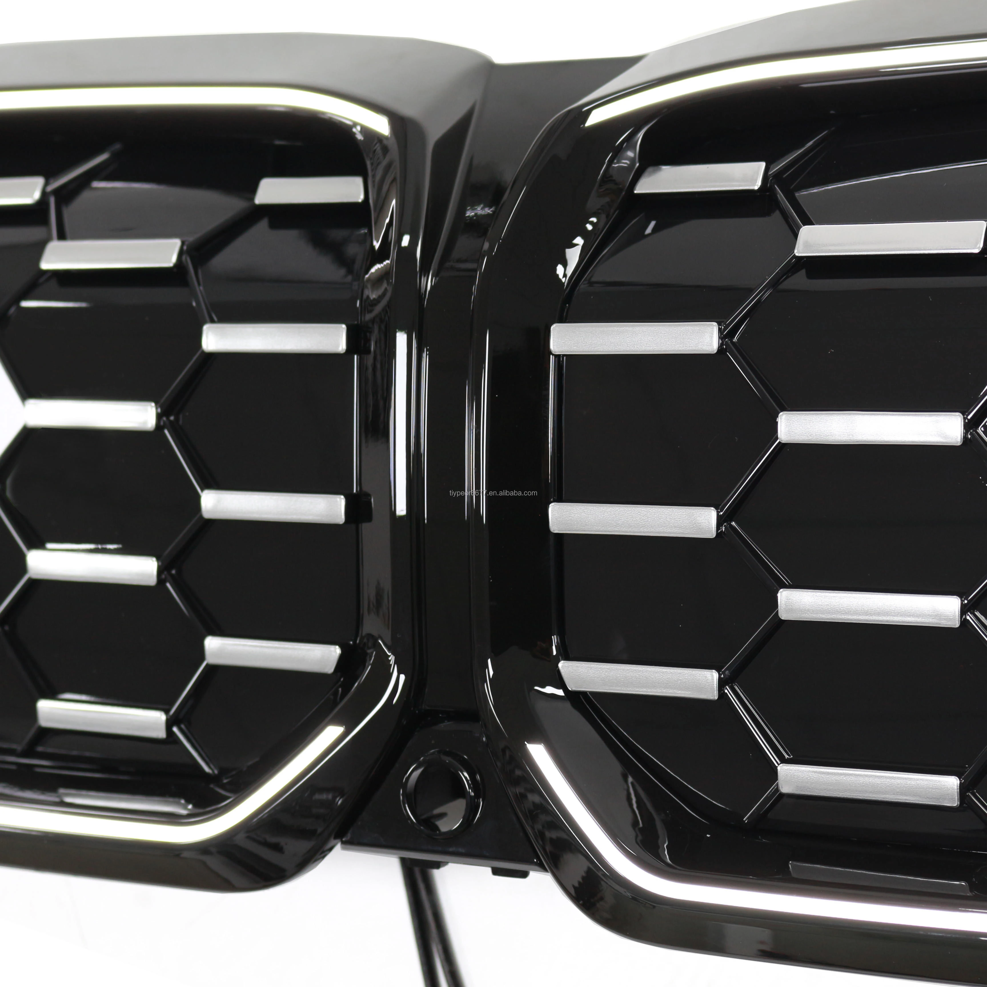 product tiypeor led grille for bmw i3 2023 2024 front mesh bumper grill replacement star look-5