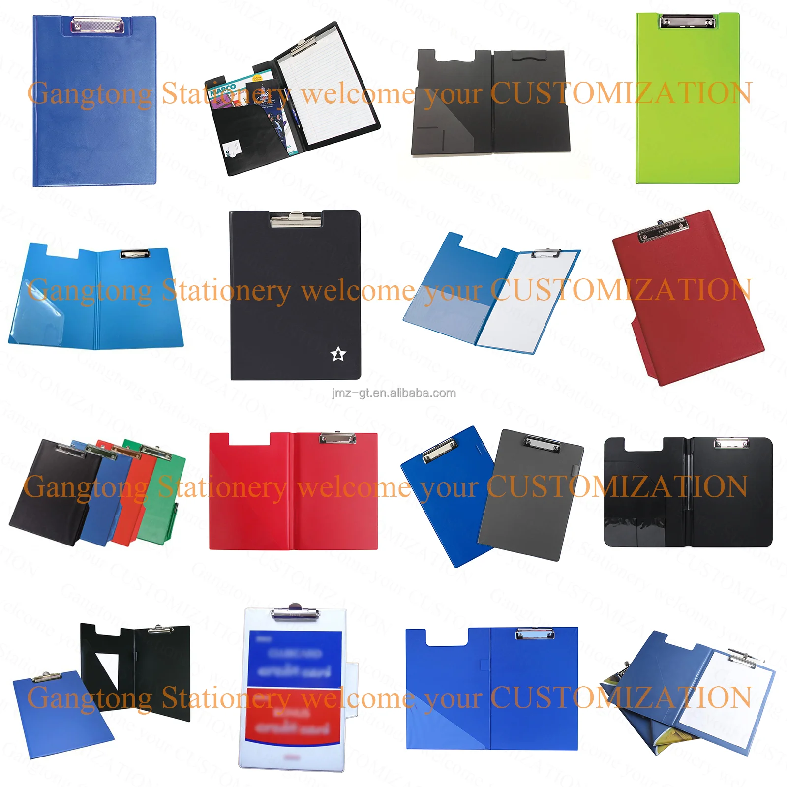 High Quality A4 Size Pvc Clipboard Cover Folder Double Fold Pvc