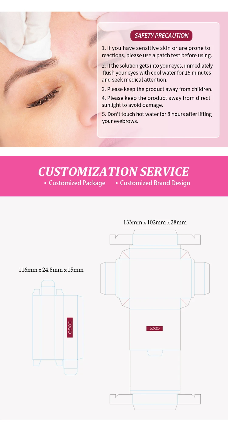 Private Label Iconsign Lash Lifting And Brow Lamination Kit