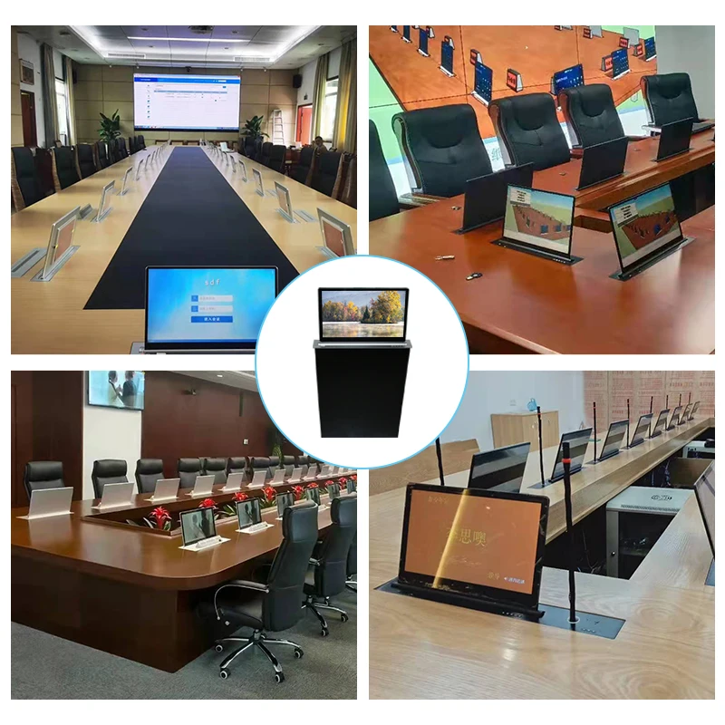 Desktop Motorized Vertical Lcd Screen Lifter Monitor Lift Audiovisual