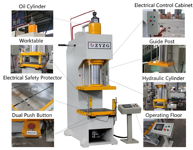 40 Ton C Type Single Arm Hydraulic Press Using Hydraulic Press