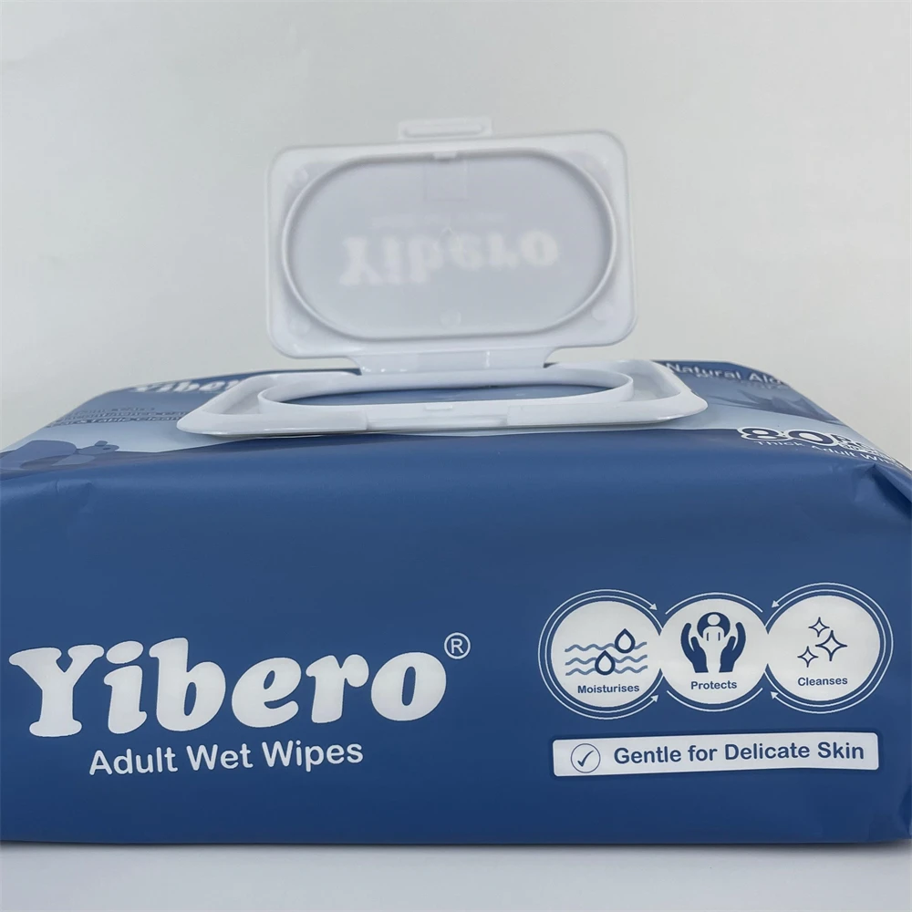 Feminine Wet Wipe for Sensitive Skin Biodegradable Adult Flushable 80pcs Wet Wipes